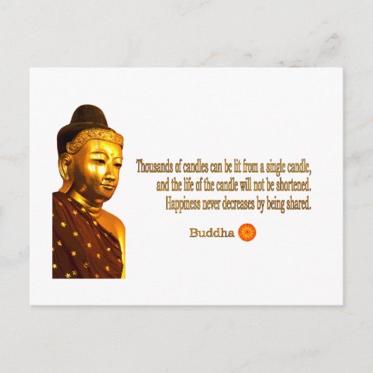 Carte Postale Bouddha ~ Des Milliers De Bougies Peuvent Être Écl (Devant)