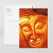 Carte Postale Bouddha d'or (Devant / Derrière)