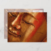 Carte Postale Bouddha d'or unique (Devant / Derrière)