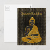 Carte Postale Bouddha doré (Devant / Derrière)