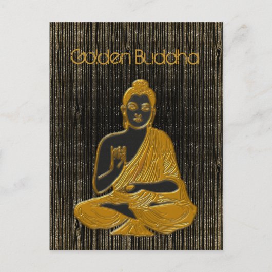 Carte Postale Bouddha doré (Devant)