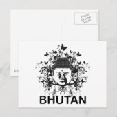 Carte Postale Bouddha du Bhoutan (Devant / Derrière)