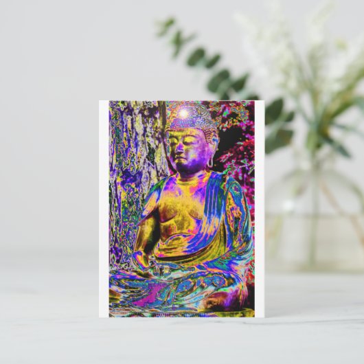 Carte Postale Bouddha éclairé (Debout devant)