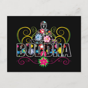 Carte Postale Bouddha en fleurs