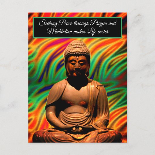 Carte Postale Bouddha en méditation (Devant)