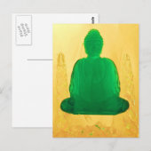 Carte Postale bouddha en or (Devant / Derrière)