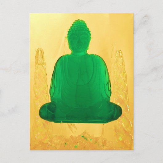 Carte Postale bouddha en or (Devant)