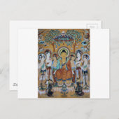 Carte Postale Bouddha et Bodhisattvas Dunhuang Mogao Caves Art (Devant / Derrière)
