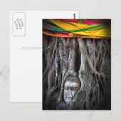 Carte Postale Bouddha Et Le Bouddhisme Arbre Thaïlande Photograp (Devant / Derrière)