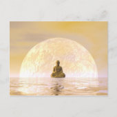 Carte Postale Bouddha et lune (Devant)