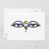 Carte Postale Bouddha Eyes (Devant / Derrière)