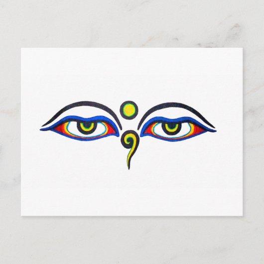 Carte Postale Bouddha Eyes (Devant)