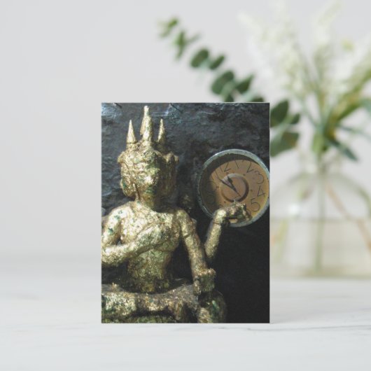 Carte Postale Bouddha Heure ... Thaïlande (Debout devant)