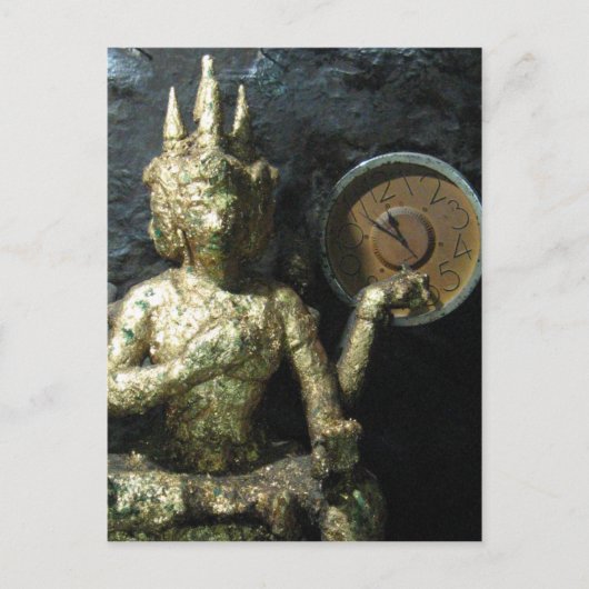 Carte Postale Bouddha Heure ... Thaïlande (Devant)