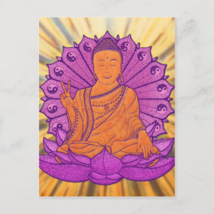Carte Postale Bouddha illuminé