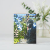 Carte Postale bouddha jardins japonais (Debout devant)