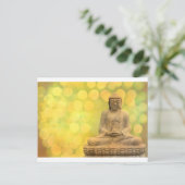 Carte Postale bouddha (jaune) (Debout devant)