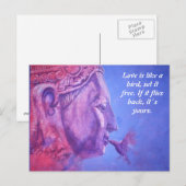 Carte Postale Bouddha Kiss (Devant / Derrière)