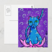 Carte Postale Bouddha Kitty (Devant / Derrière)