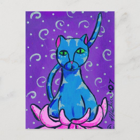 Carte Postale Bouddha Kitty (Devant)