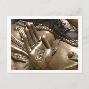 Carte Postale Bouddha Main ~ Temple thaï Photo