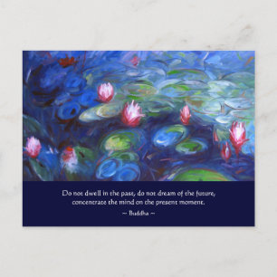 Carte Postale Bouddha : Ne pas habiter dans le passé