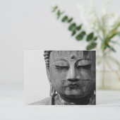 Carte Postale Bouddha noir et blanc (Debout devant)