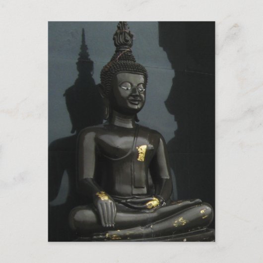 Carte Postale Bouddha noir ... Thaïlande (Devant)