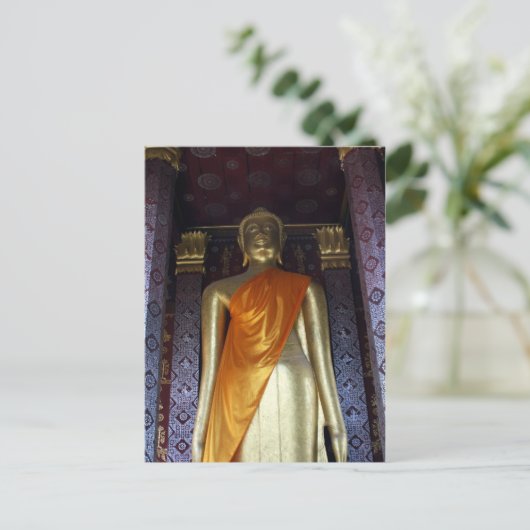 Carte Postale bouddha or sash (Debout devant)