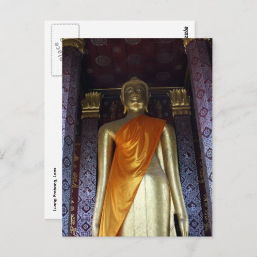 Carte Postale bouddha or sash (Devant / Derrière)