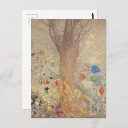 Carte Postale Bouddha par Odilon Redon (Devant / Derrière)