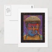 Carte Postale Bouddha Peint, Cadre (Devant / Derrière)