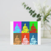 Carte Postale Bouddha Pop Art Style (Debout devant)