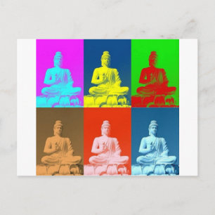 Carte Postale Bouddha Pop Art Style