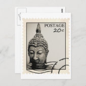 Carte Postale Bouddha Postage Design (Devant / Derrière)