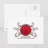 Carte Postale Bouddha présent (Devant / Derrière)