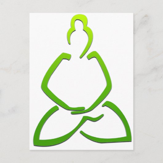 Carte Postale Bouddha priant (Devant)