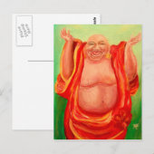 Carte Postale Bouddha riant (Devant / Derrière)