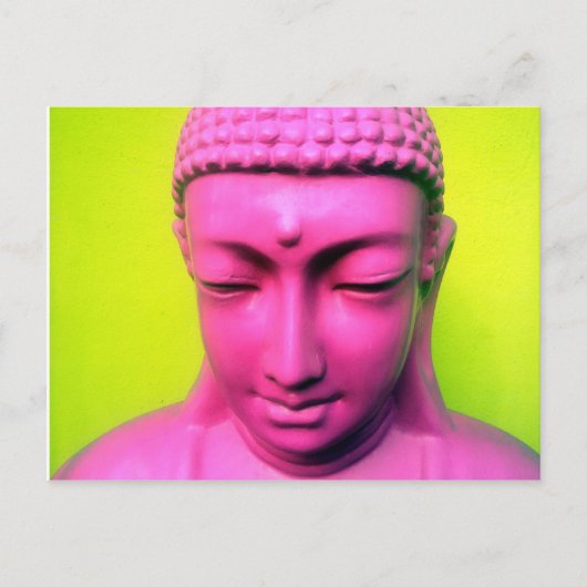 Carte Postale bouddha rose (Devant)