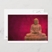 Carte Postale bouddha rouge (Devant / Derrière)