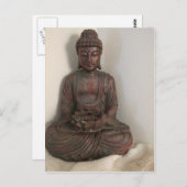 Carte Postale Bouddha s'asseyant (Devant / Derrière)