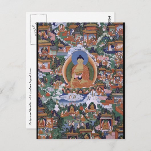 Carte Postale Bouddha Shakyamuni (Devant / Derrière)