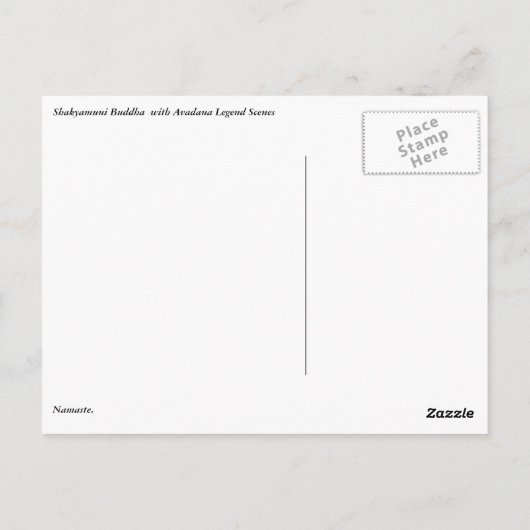 Carte Postale Bouddha Shakyamuni (Dos)