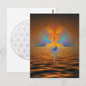 Carte Postale Bouddha Star 3D (Devant / Derrière)