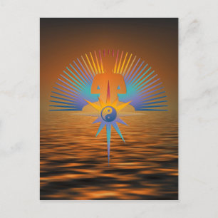 Carte Postale Bouddha Star 3D