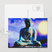 Carte Postale Bouddha surréaliste (Devant / Derrière)