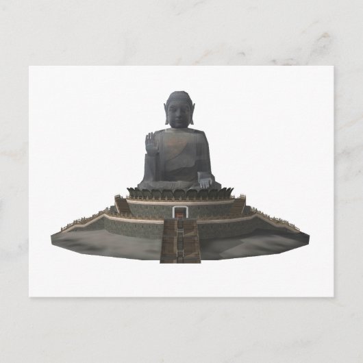 Carte Postale Bouddha Tian Tan : Grand Bouddha : Modèle 3D : Car (Devant)