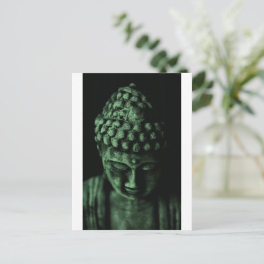 Carte Postale Bouddha vert (Debout devant)
