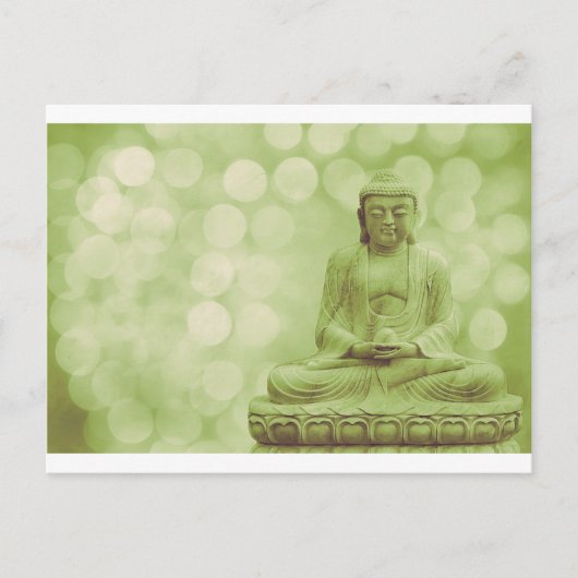 Carte Postale bouddha (vert clair) (Devant)