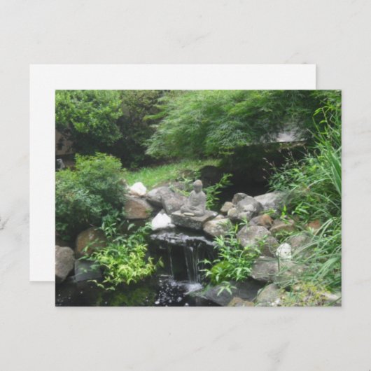Carte postale Bouddha Waterfall (Devant / Derrière)
